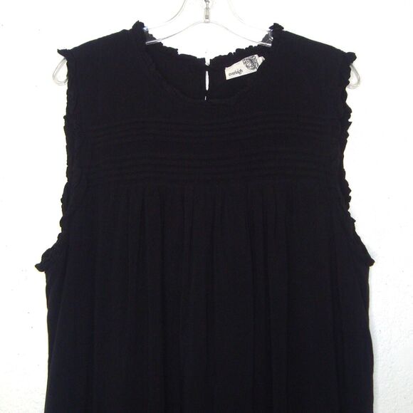 Everleigh Pleated Embroidered Ruffle Trim Sleeveless Dress Size XXL - Picture 9 of 11
